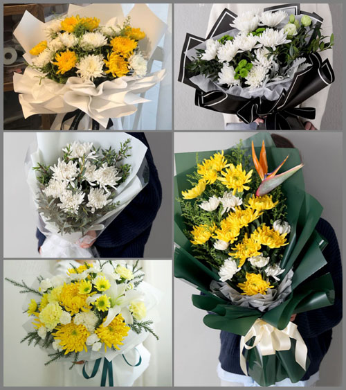 广东揭阳市惠来县靖海镇南山村白事花束代送